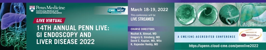 Penn Medicine 14th Annual Penn Live GI Endoscopy and Liver Disease 2022