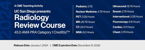 2024 University of San Diego Presents Radiology Review Course – A Video CME Teaching Activity