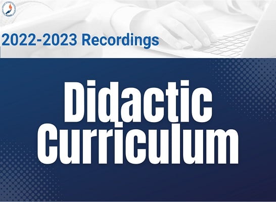 ACAAM Didatic Curriculum 2022-2023 Recordings (Videos)