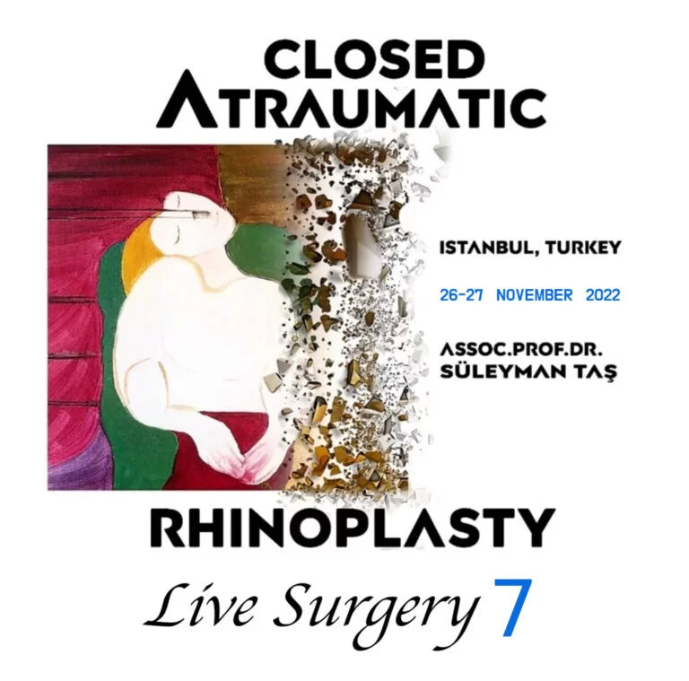 Closed Atraumatic Rhinoplasty Live Surgery DVD 7 2022 (2 Cases: Rhinoplasty + FaceLift &amp; NeckLift)