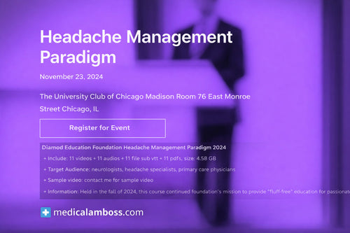 Diamond Education Foundation Headache Management Paradigm 2024