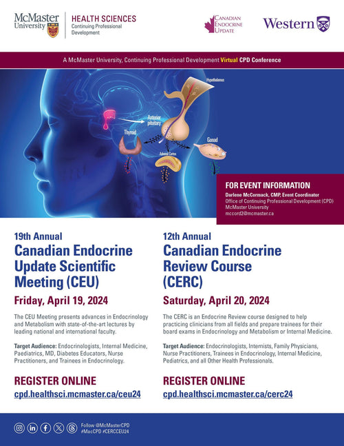 McMaster University 19th Annual Canadian Endocrine Update Scientific Meeting & 12th Annual Canadian Endocrine Review Course 2024