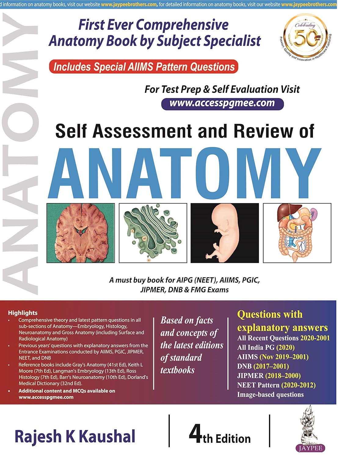 Self Assessment and Review of Anatomy, 4th Edition (Original PDF from Publisher)