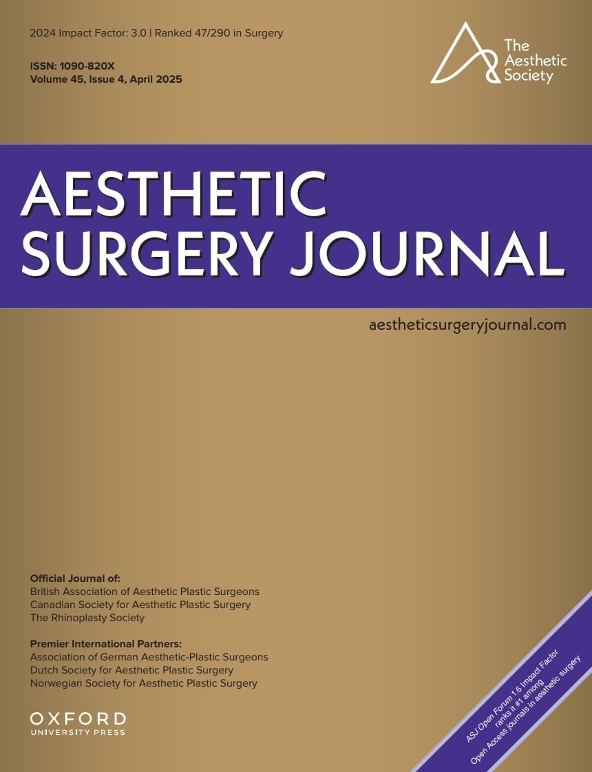 Aesthetic Surgery Journal Volume 45, Issue 4, April 2025 (True PDF+Videos)