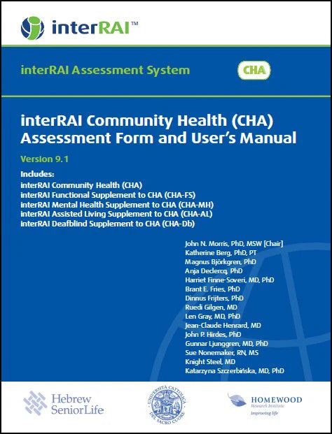 interRAI Community Health (CHA) Assessment Form and User’s Manual, (Standard English Edition), v 9.1.3 (Original PDF from Publisher)